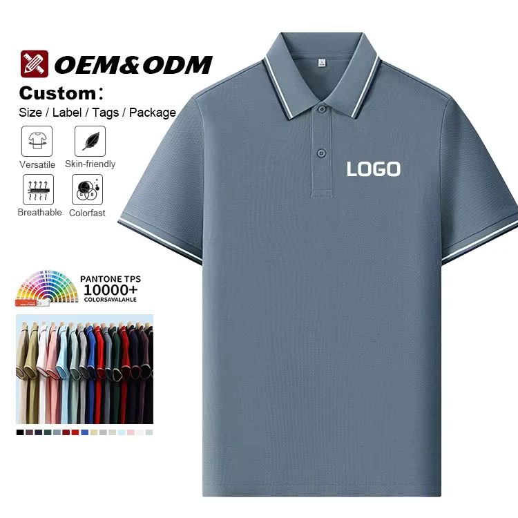 Unisex Cotton Polo Shirt 220 Grams Short Sleeve Buttons Summer