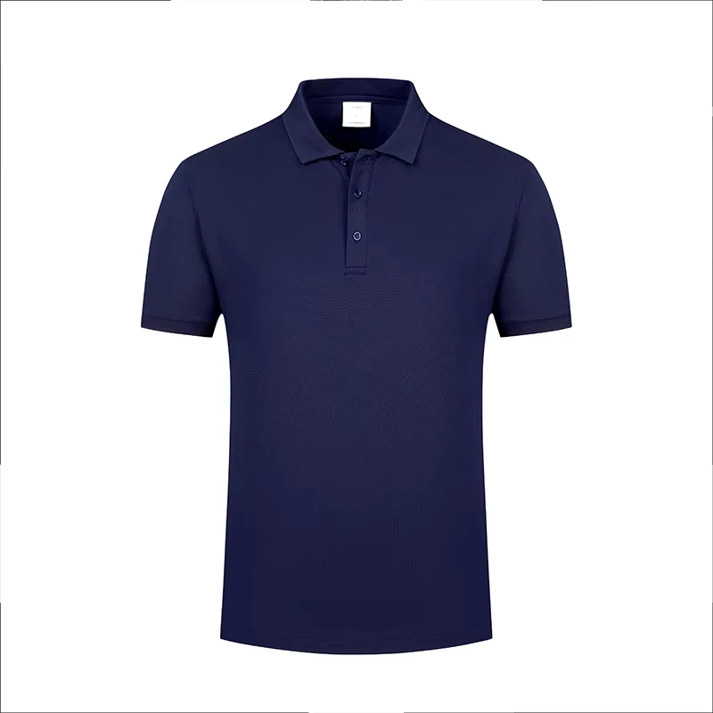 Unisex Custom Embroidered Polo T Shirts with Hard Collar Man's Short Sleeve Knitted Anti Wrinkle 3D Letter Pattern T Shirt