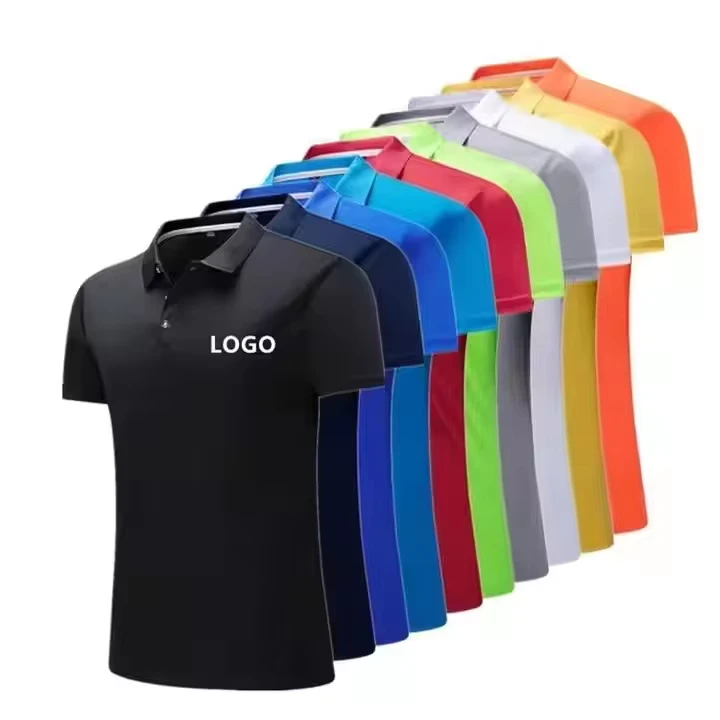 Unisex Custom Logo Printed 100% Polyester Golf Polo Shirt