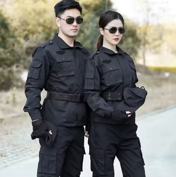 Unisex-Custom-Security-Guard-Uniform-Supplies-Jacket-and-Pants-Set