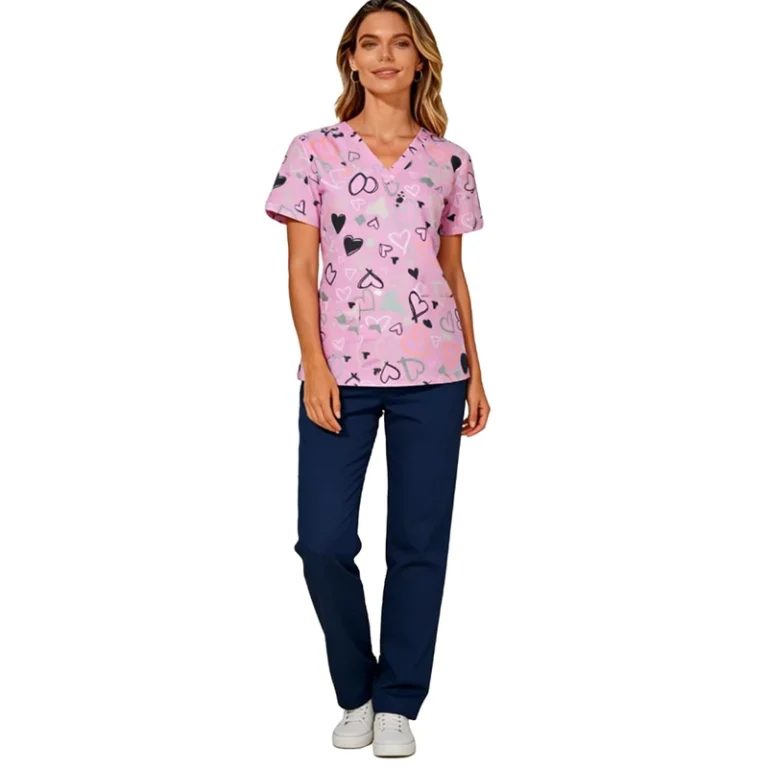 Unisex-Dental-Cotton-Scrub-Top-Soft-Breathable-Cotton-Fabric-Sweat-Absorbent-for-Beauty-Salon