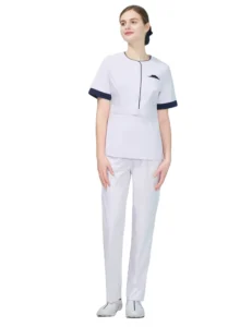 Unisex Elastic Medical Nurse Uniform Set Polyester Dobby Fabric Multi-Pocket