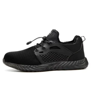 Unisex Fashion Black Steel Toed Safety Shoes with Thermal Winter Low Cut Prevent Smashing Foot Protection