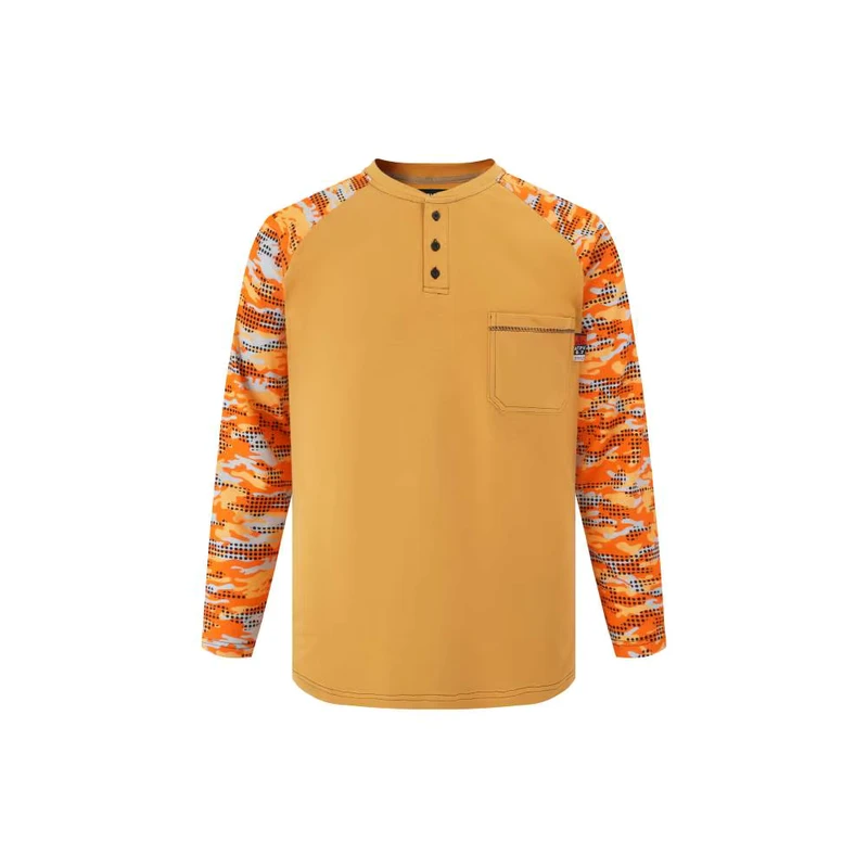 Unisex Flame Retardant Cotton Work Shirts EN ISO 11612 NFPA 2112 Compliant Breathable Button Up Pocket Construction Work Clothes