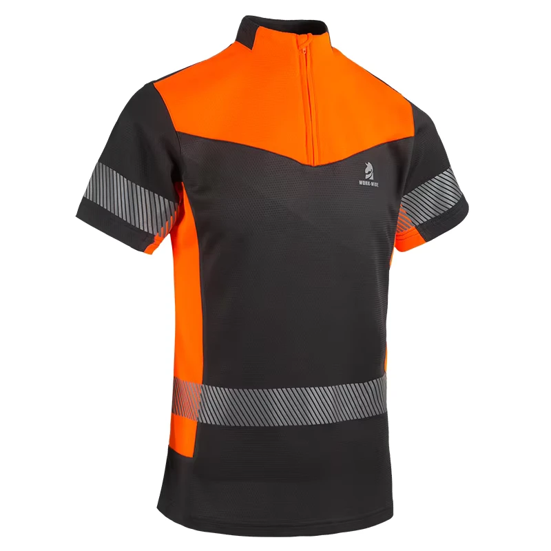 Unisex Hi Vis Work Safety T Shirt Oversize Polyester Knitting Shirt for Work Wear OEM Service Available