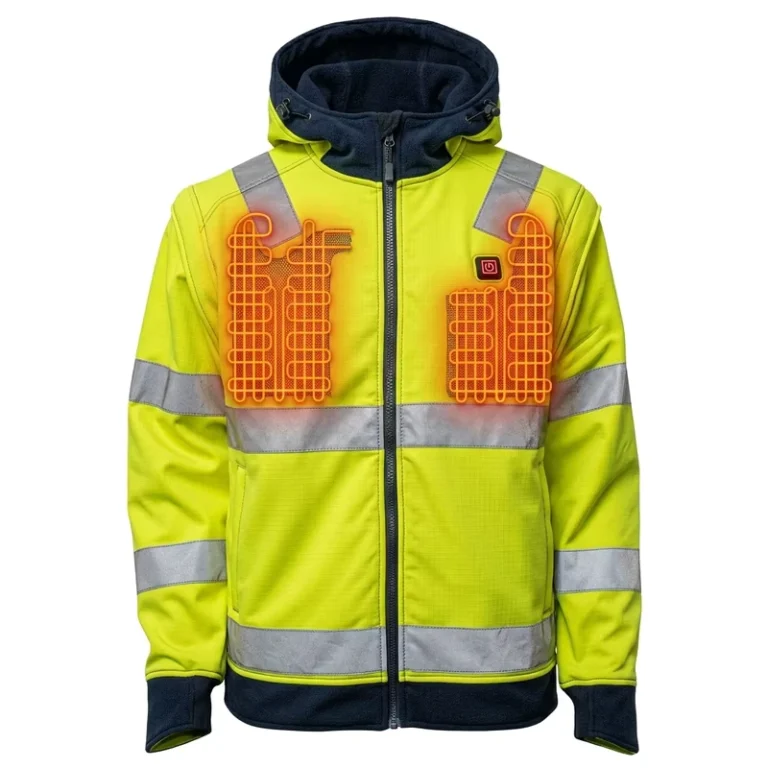 Unisex-High-Visibility-Outdoor-Work-Jacket-Class-3-Hi-Vis-Reflective-Heated-Coat-Waterproof-Safety-Heated-Jacket-Mens