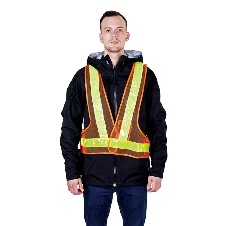 Unisex-High-Visibility-R160-LED-Light-Reflective-Safety-Vest-Customizable-Logo-Polyester-PVC-Material