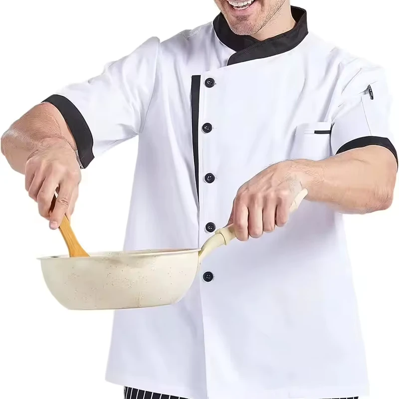 Unisex Hotel Chef Jacket Custom Logo Restaurant Uniform for Men and Women Waiter Hotel Clothing