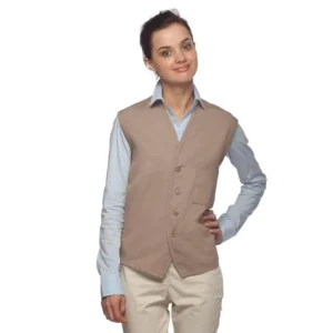 Unisex Hotel Restaurant and Bar Hospitality Staff Waistcoat Waiter Work Uniform Vest With 1 Pocket