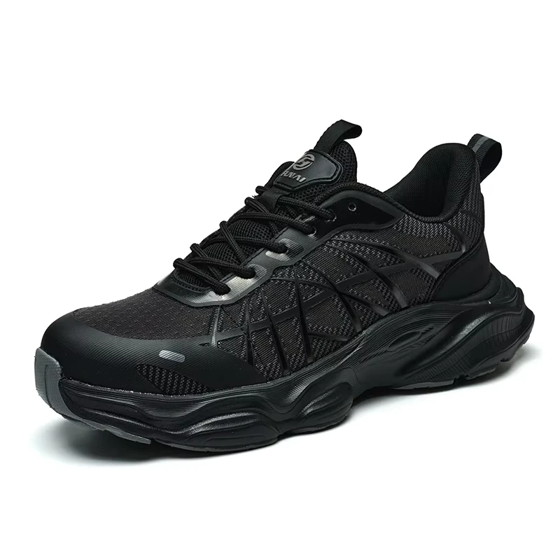 Unisex Lightweight Factory Construction Safety Shoes Work Sneakers Breathable for Midsole Footwear for All Seasons