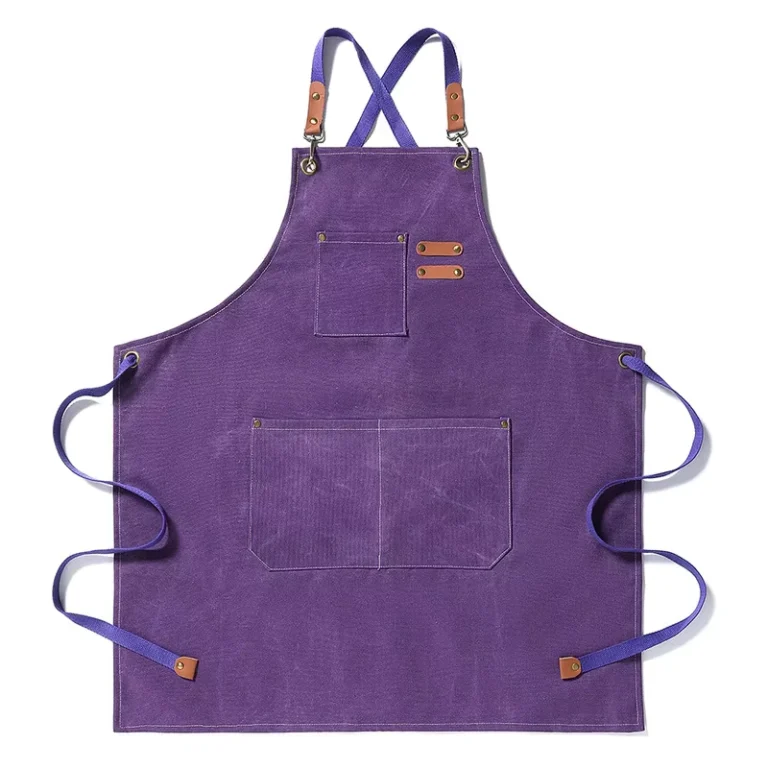 Unisex-Long-Canvas-Apron-for-Waiters-Kitchens-Bars-Cafes-and-Restaurants-with-Custom-Logo