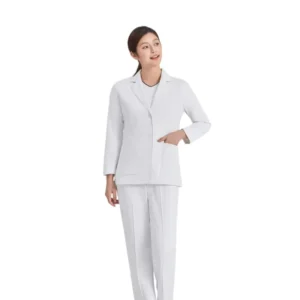 Unisex Medical Lab Coat Polyester Dobby Fabric Hospital Use ODM Supply