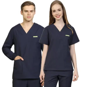Unisex Medical Scrub Sets Pet Clinic Nursing Suits Surgical Blouse Pockets Straight Pants Dental Assistant Clothing Uniforms 301