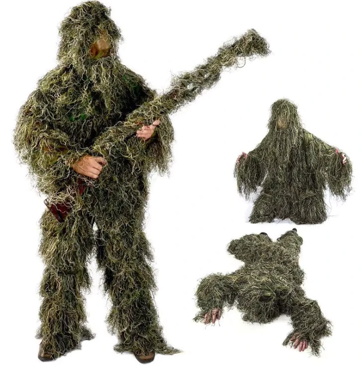 Unisex-Outdoor-Tactical-Woodland-Camouflage-Hunting-Ghillie-Suit