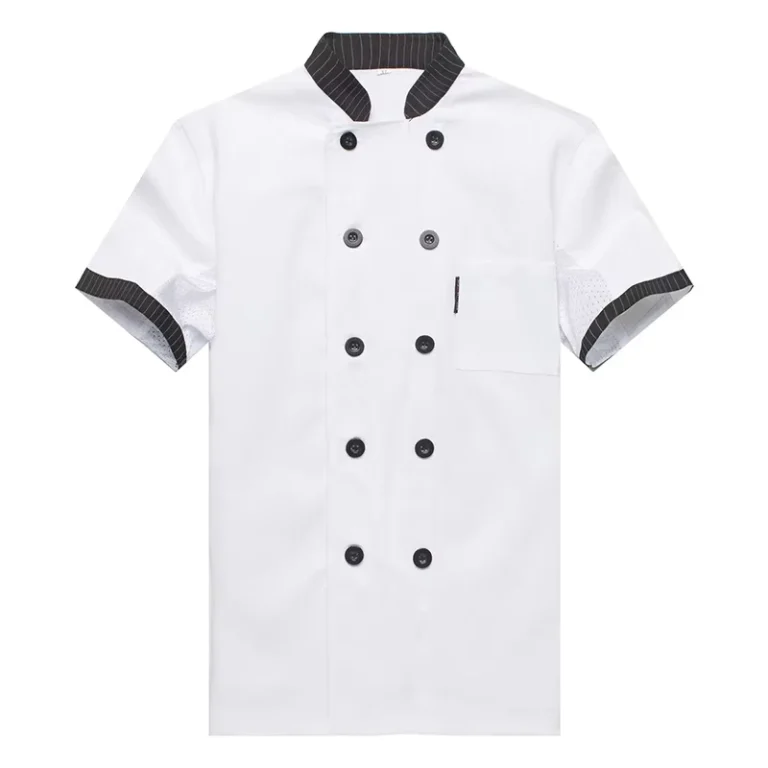 Unisex-Oversized-O-Neck-Short-Sleeve-Chef-Coat-for-Restaurants-and-Hotels