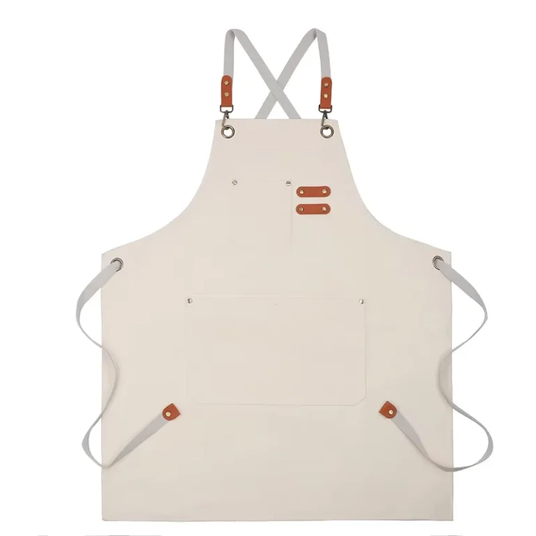 Unisex-Polyester-Cotton-Bib-Apron-Adjustable-Cross-Back-Pockets-Washable-for-Woodworking-Garden-Art-Use-Restaurants