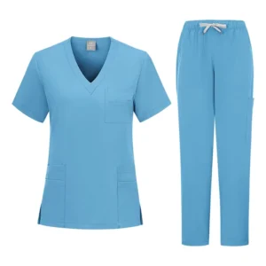 Unisex Polyester Sweat-Wicking Medical Scrub Uniform for Hospital Operating Rooms and Handwashing