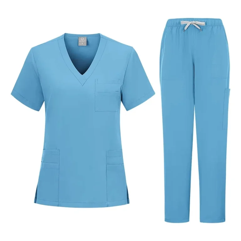 Unisex-Polyester-Sweat-Wicking-Medical-Scrub-Uniform-for-Hospital-Operating-Rooms-and-Handwashing