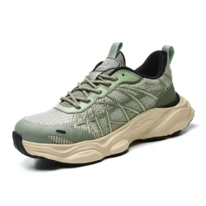 Unisex Safety Work Shoes Anti-Slip Plastic Toe Puncture Resistant Breathable Lightweight All-Season