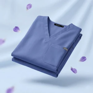 Unisex Stretch Polyester Rayon Spandex Medical Scrub Set