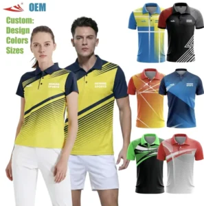 Unisex Striped Sports Polo Shirt Streetwear Work Shirt Custom Jersey