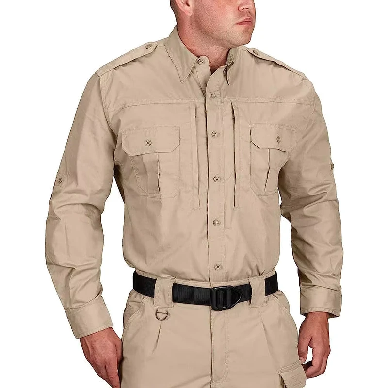Unisex Summer Security Guard Uniform Shirt, Black