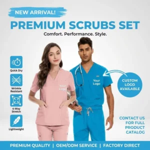 Unisex TRS Medical Scrubs Jogger Set High Quality Stretchy BreathableCustom Logo Floral Design Hospital Uniforms Women