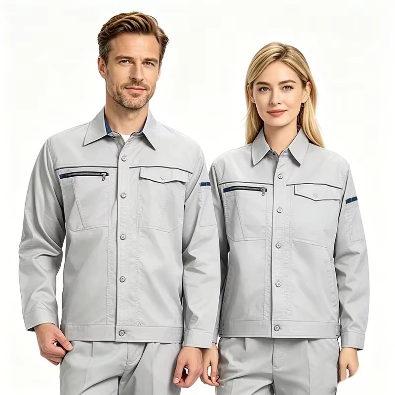Unisex Thin Long Sleeve Cotton Coveralls Abrasion Resistant Custom Summer Work Fashion Workwear Factory Welding