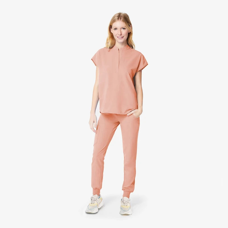 Unisex Washable Soft Worsted-Fabric Jogger Scrub Set Sweat-Absorbent
