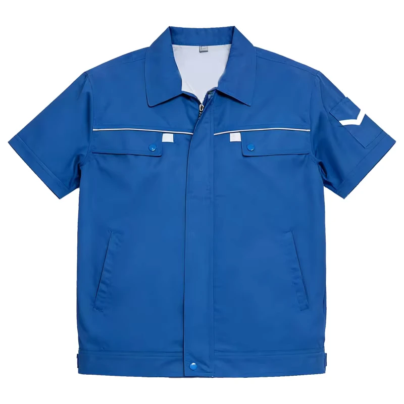 Unisex Waterproof Industrial Short-Sleeve Guard Uniform