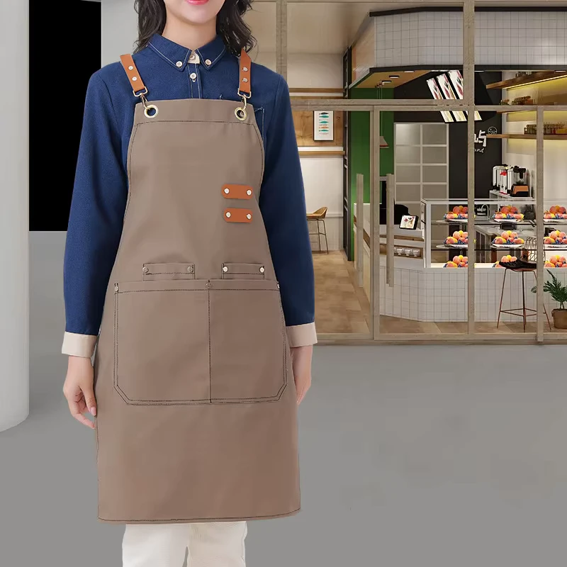 Unisex Waterproof Work Apron Adjustable Bib Uniform