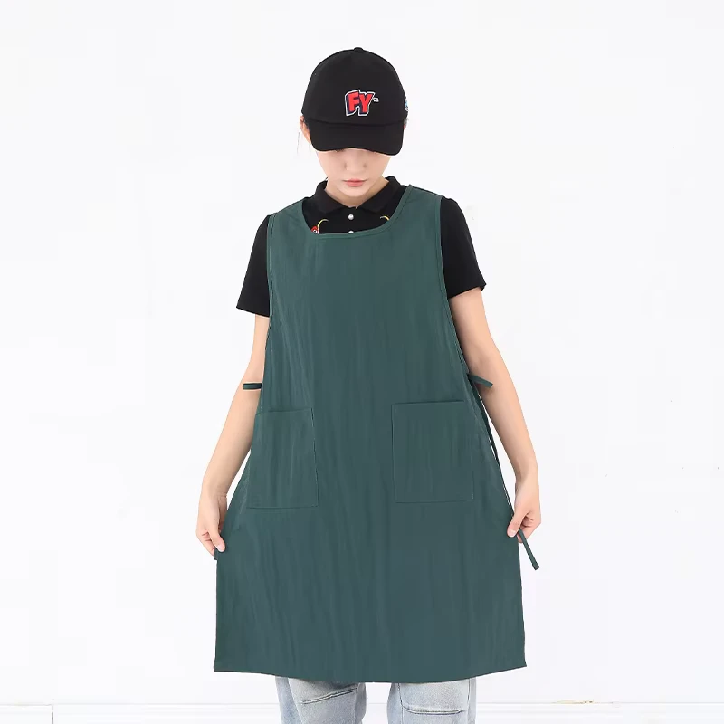 Unisex Wear-Resistant Multicolor Taslon Fabric Restaurant Bar Wait Staff Vest Apron