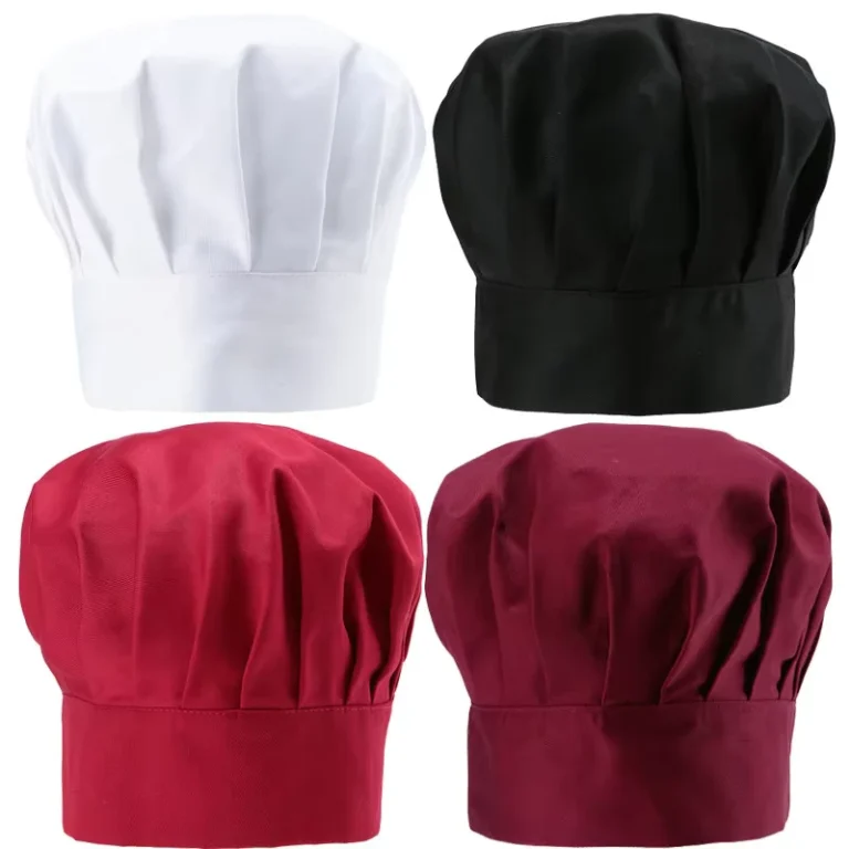 Unisex-White-Corduroy-Chef-Work-Hat-for-Restaurants-and-Cake-Shops