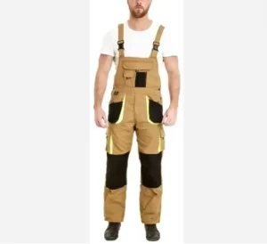 Utility Durable Muti Pocket Carpenter Bib Pants Cargo Work Bib Overall With Knee Pad Pocket Flame-Resistant Pants & Bib Overalls