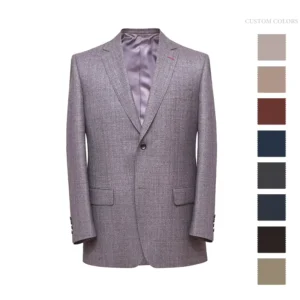 V Neck Stretch Comfort Wrinkle Free Business Formal Set British Wool Black Tuxedo Men’s Classic Suits