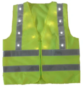 V-Type High-Reflective Safety Vest for Road Construction, Landscaping and Cycling