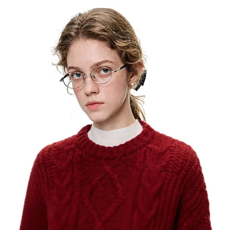 VEGA-CHANG-Winter-New-Womens-Christmas-Red-Cable-Knit-Sweater-with-White-Top-Black-Floral-Skirt