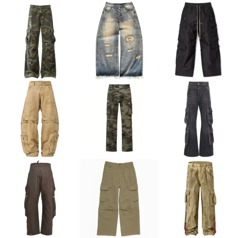 Vintage-Style-Eco-Friendly-Cargo-Pants-Oversized-100-Cotton-Mid-Wide-Leg-Parachute-Flat-Front-Street-Style-Men