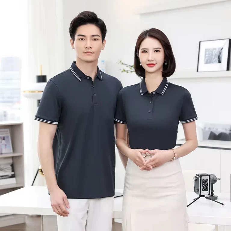 Waiter-Uniform-polo-shirt-design-Polyester-Solid-Color-Black-Restaurant-Shirt-Casual-Summer-Short-Sleeve-Men-Polo-Shirts