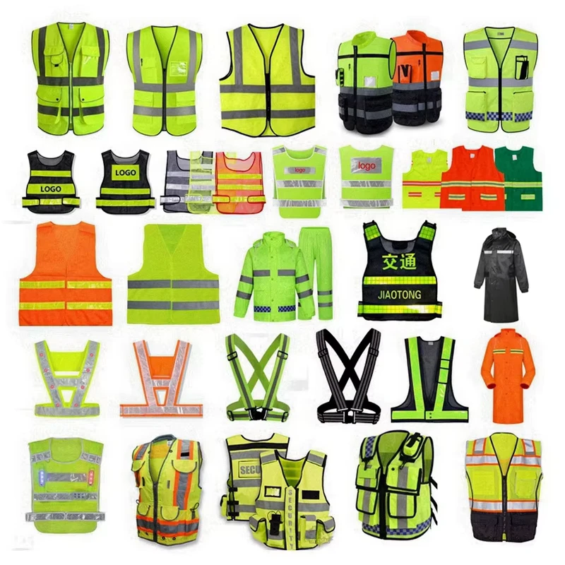 Warn Vest Mens Reflective High Visibility Jacket Waterproof Mesh Garment tank Tops in Bulk Reflective Vest Motorbike