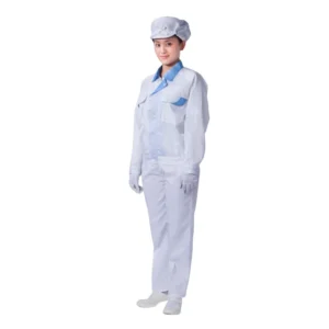 Washable Double Color Design Food Pharmaceutical Industry Electronic Industry Esd Jacket With Suit clean Room Esd Clothes