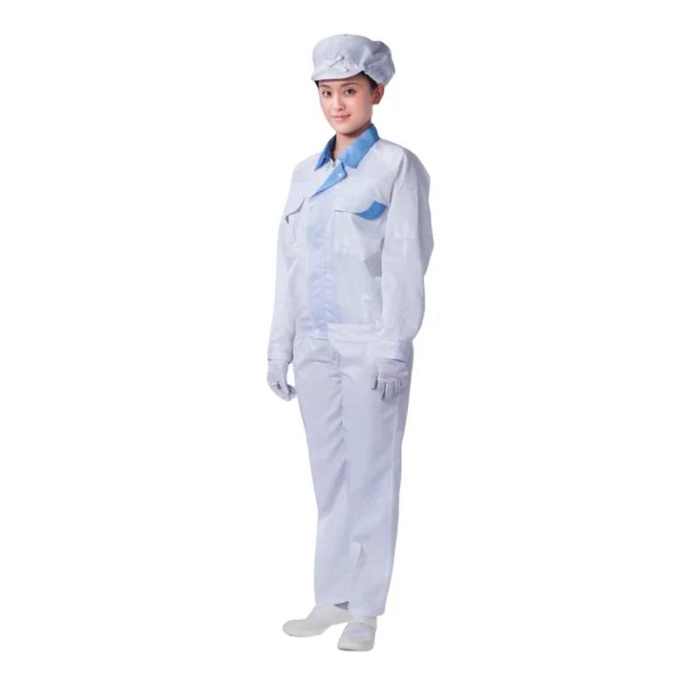 Washable-Double-Color-Design-Food-Pharmaceutical-Industry-Electronic-Industry-Esd-Jacket-With-Suit-clean-Room-Esd-Clothes