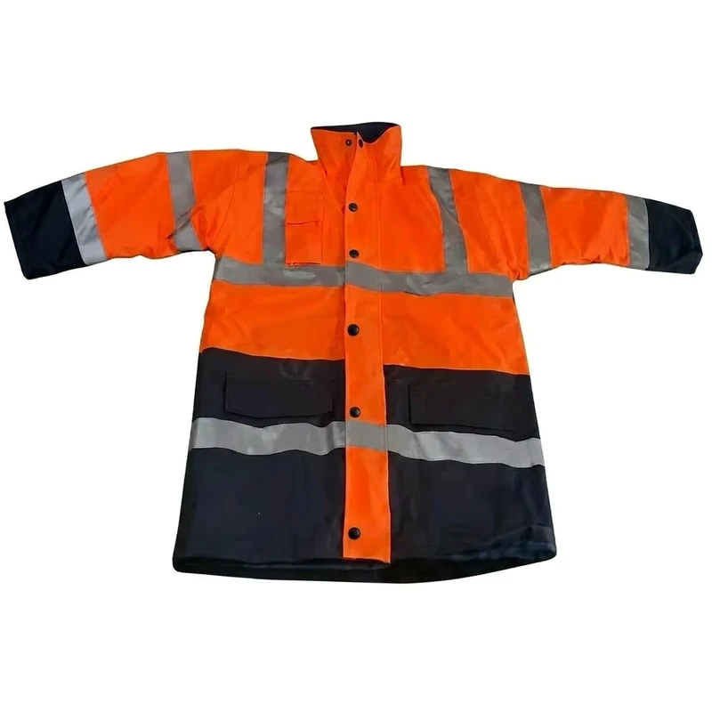 Water Proof High Visibility Safety Jacket Reflective Safety Clothing Bomber Jacket Hi Vis Construction Jacket
