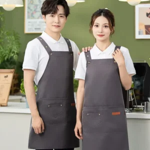 Waterproof Apron Catering specific Custom Logo Kitchen Use Home Use Work Coffee Shop Work Clothes New Style for Cooking