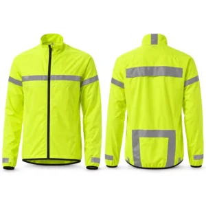 Waterproof Black Security Reflective Safety Jacket in Cold Winter High Visibility Engineer Workwear Uniform Coat Outerwear