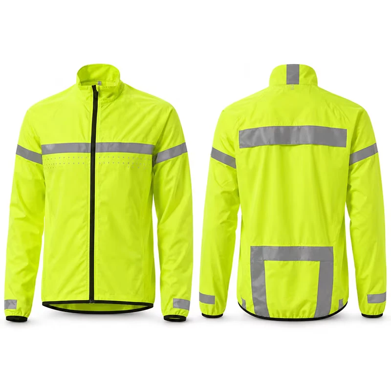 Waterproof Black Security Reflective Safety Jacket in Cold Winter High Visibility Engineer Workwear Uniform Coat Outerwear