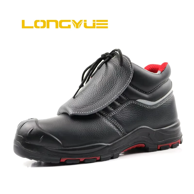 Waterproof Cow Leather Welder Safety Shoes Electric Men Steel Toe Welding Boots