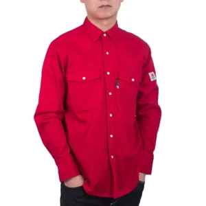 Waterproof Heat Resistant Anti Static FR Work Shirt Made of Cotton Nylon for Professional Use Arc Proof