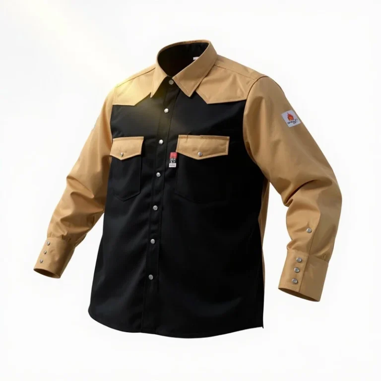 Waterproof-Industrial-Fr-Industrial-FR-Custom-Work-Logo-Clothing-Flame-NFPA-70E-Mechanic-Men-Fire-Resistant-Shirts