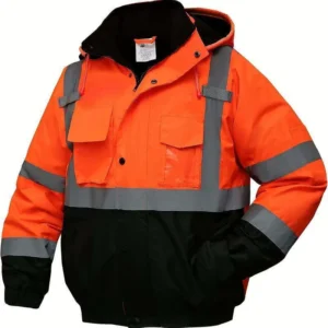 Waterproof Level D Protection Fluorescent Yellow Industrial Construction Hi Vis Windproof Breathable Workwear Custom Safety